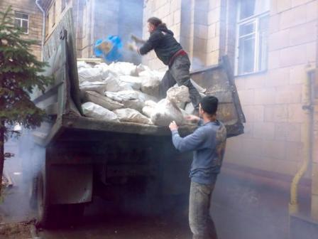 Вывоз строительного мусора дешево, цена.